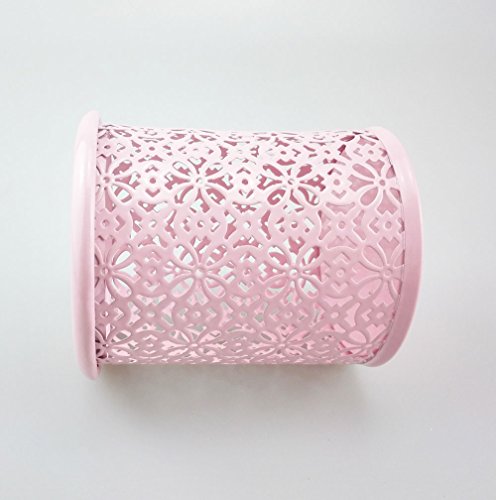 Yueton PENCIL HOLDER-00005 Hollow Flower Pattern Metal Pen Pencil Makeup Brush Holder Desk Container Organizer thumb #1