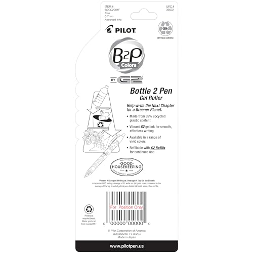 PILOT B2P Colors Bolígrafo Gel Retráctil 2-Pack miniatura 2