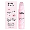 grace & stella Under Eye Brightener with Rose Quartz Rollerball – Centella Asiatica & Caffeine Under Eye Serum for Dark Circles & Puffiness – Travel Essentials, Gifts for Women, Vegan (15ml/0.51floz)