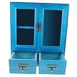 Gabinetto della medicina della fattoria con i Gabinetti di esposizione di legno blu del controsoffitto squisito per la decorazione