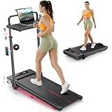 Cinta de Correr Eléctrica Hometro 6 en 1 de 3.0 HP, pasamanos de Altura Ajustable y Alfombrilla para Caminar bajo la Mesa de 12 KM/H