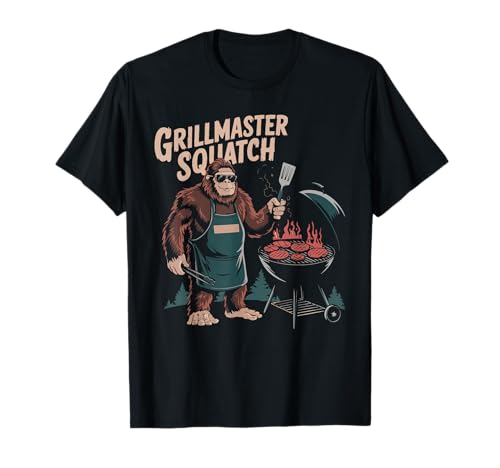 Grillmaster Sasquatch BBQ Lover Funny Grilling Barbeque T-Shirt