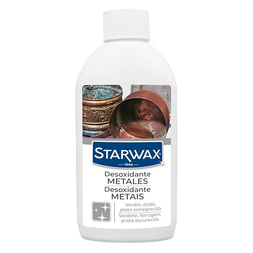 STARWAX - Desoxidante de Metales - Restaura y elimina la oxidación - Eficaz en cobre, plata, hierro fundido - Apto para restauración - Certificado - Fabricado en Francia - 250ml