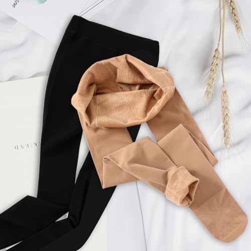 BATHRINS Womens Winter Warm Fleece Lined Tights Opaque Fashion Thermal Tights Thick Leggings4