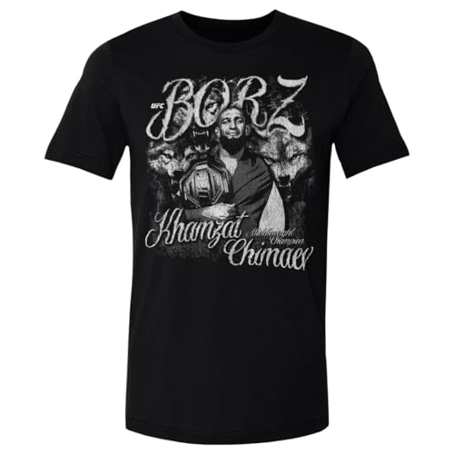 500 LEVEL Khamzat Chimaev Grunge Shirt (Black, Medium)