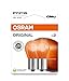 Price comparison product image OSRAM ORIGINAL PY21W halogen, signallamp, turn signal light, 7507-02B, 12V, double blister (Pack of 2) , Orange