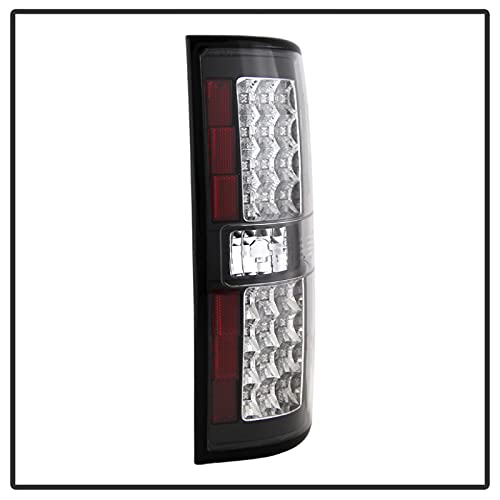 Spyder Auto 5008374 Led Tail Lights Black/Clear #TOP4