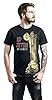 Led Zeppelin Men's Ledzeppelin_Hermit_Men_Bl_Ts: M Regular Fit Crew Neck Short Sleeve T - Shirt, Black (Black Black), Medium (Manufacturer Size: Medium) #1