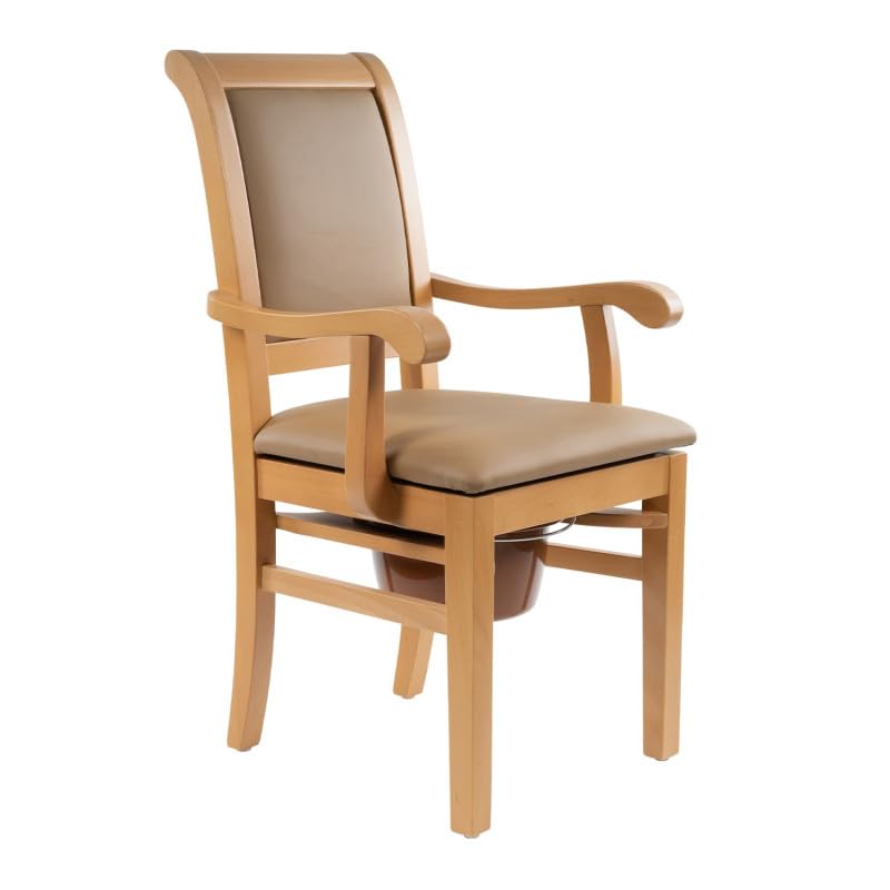 Chaise percée en bois Allure garde-robe médicale pour senior