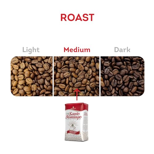 Image of Cafe Santo Domingo, 8 oz Bag, Ground Coffee, Medium Roast - Product from the Dominican Republic (Pack of 4)