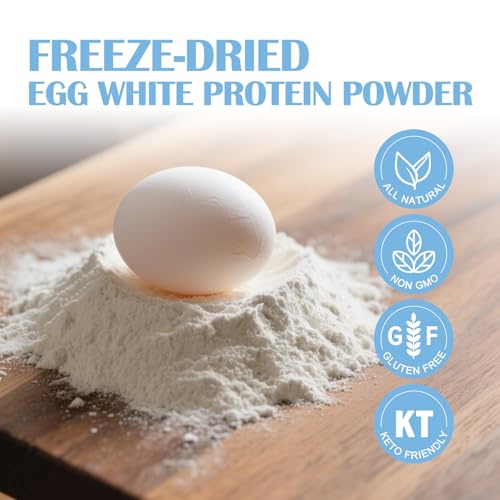image for ZORVITA Freeze-dried Egg White Powder Unflavored Dried Egg White Powde