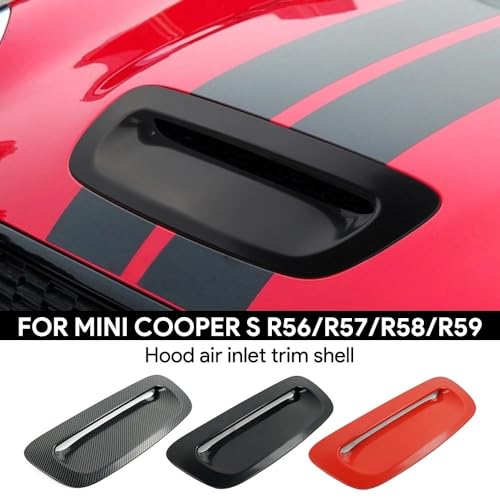 Prises d'air de capot en ABS Mini Cooper S R58 écope décorative carbone - 2