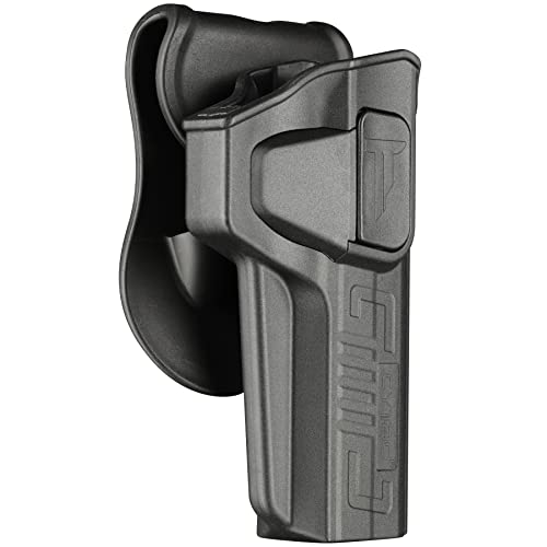 1911 5" Full Size Holster, Owb Holster For 1911 Colt/Elite Force/Gsg/Kimber/Springfield/Remington/Ria Arm/Ruger Sr1911 - Index Finger Released | Adjust Cant | Autolock | Matte Finish -Rh #TOP11