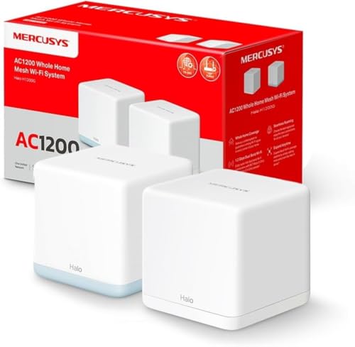 Sistema Wi-Fi Mesh AC1200 de doble banda con roaming continuo y dos puertos Gigabit