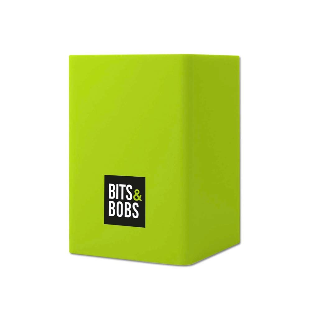 Grafoplás | Pencil Holder | Green | Silicone | 9.5 x 6.5 x 6.5 cm | Perfect for Desk | Bits & Bobs Pop Up Design | Vivid Colours