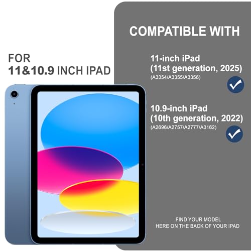 Protection iPad 11 2025 mode portrait paysage pour visioconférence et bureau