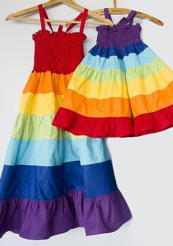 BOFETA Mommy and Me Fashion Casual Dress Loose Sling Soft Sundress Sleeveless Boho2