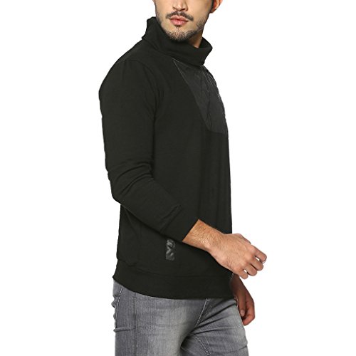 Image of Campus Sutra Men' Regular Fit Sweatshirt with Hoodie for Winter Wear | Full Sleeve |Cotton Sweatshirt | Casual Sweatshirt for Men | Western Stylish Sweatshirt for Men