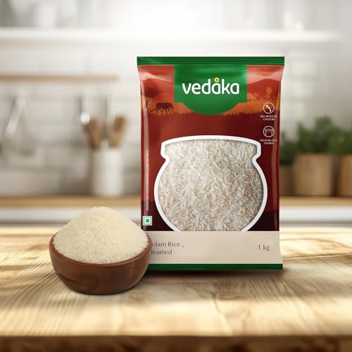 Image of Amazon Brand - Vedaka Kolam Rice | Steamed | 1 Kg