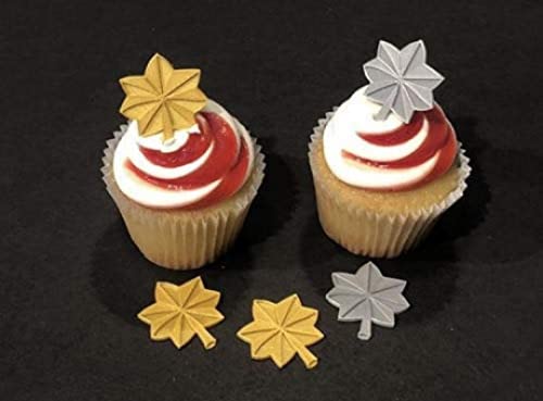 Major LTC Lt Col Oak Leaf Cupcake Toppers (1 Doz)