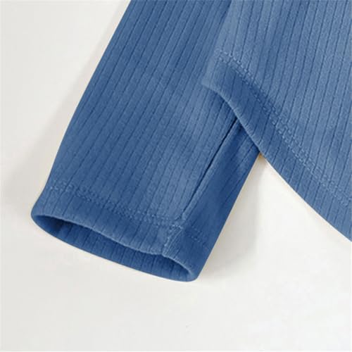 Kids Boys Girls Long Sleeve T-Shirt Crewneck Ribbed Athletic Shirt Toddler Comfy Base Layer Soft Fall Teenager Sweaters3