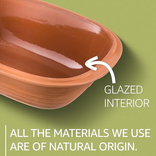 Romertopf-Clay-Roaster-Modern-Look-Non-Stick-Dutch-Oven-Healthy-Clay-Pot-Cooking-Clay-Baker-Versatile-Cooking-Vessel-52-Quarts-5-Liters-for-up-to-6-people