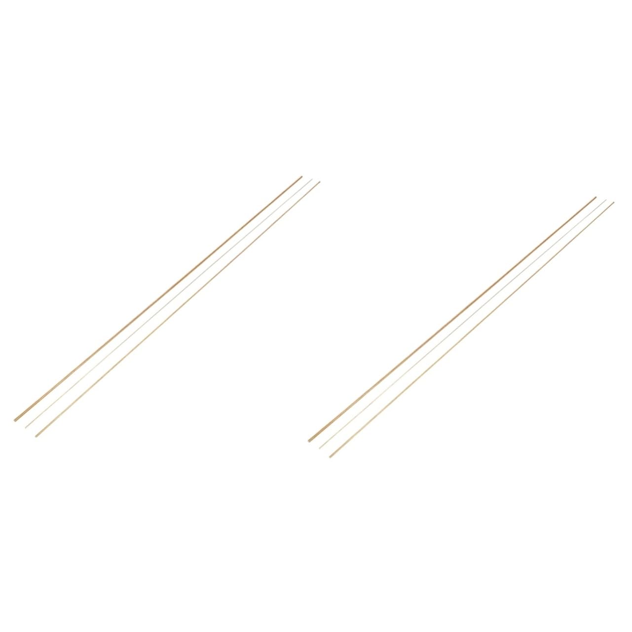 Healeved 6stücke Messingstäbe Messing Rundstäbe Bastelmaterial Für Modelle Und Handwerk Langlebig Und Vielseitig Einsetzbar