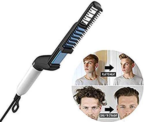 Multifunctional Men's Quick Styling Comb Hair Curlers Hair Straightener Dual-use Hairstyle Personal Care Shun Hair Comb YQJ