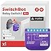 Produktbild SwitchBot Wlan Schalter kompatibel mit Alexa/Apple Home/Google Home/Matter(Hub erforderlich), Leistungsmessendes Relaisschaltmodul mit integriertem Bluetooth Repeater und Trockenkontakt, 2,4 GHz, 16A