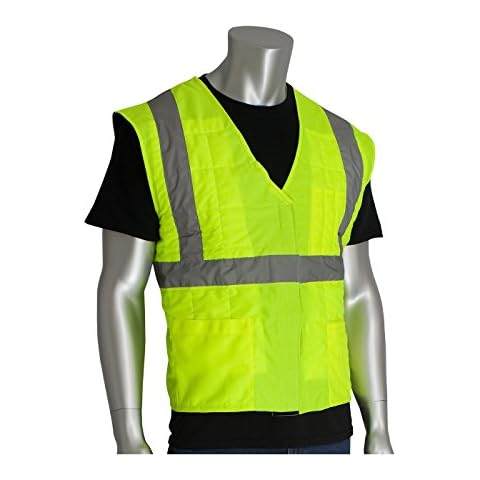 EZ-Cool 390-EZ202-YS/M Hi-Vis FLASH Evaporative Cooling Vest Cover