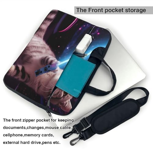 Sac ordinateur 15.6 pouces chat de l'espace anti-choc et léger pour PC