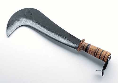 AUSONIA - 33244 REBMESSER REBMESSER GARTENMESSER GERTEL FORSTWERKZEUGE MACHETEN MIT Klinge AUS GEHÄRTETEM Stahl HANDGESCHLIFFEN AUF Band MIT EISENROHR-Griff 30 cm 700 Gramm