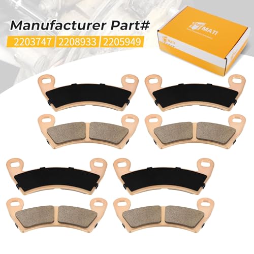 Image of Front Rear Sintered Brake Pads 2203747 2208933 2205949 for Polaris RZR 1000 /900-4 /RS1 Ranger-Crew 900 /800 /800-6x6 /700 /570-Full-Size /1000 /Diese-l