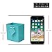 OccasionALL Teal Gift Bags with Handles, Mini Shopping Totes for Birthdays, Weddings, Party Favors, Showers, Small Business, Bulk, 4x2.75x4.5 12 Pack