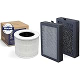 LEVOIT Air Purifier Replacement Filter 3-in-1 HEPA, High-Efficiency Activated Carbon & Air Purifier Replacement 3-in-1 Pre, HEPA, Activated Carbon, 3-Stage Filtration System, LV-H128-RF
