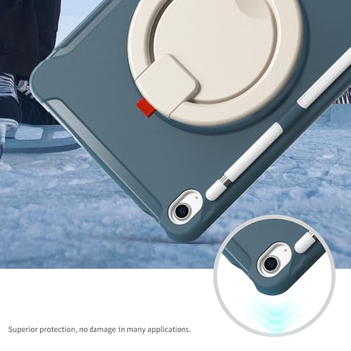 Funda para iPad 11 y 10.9 pulgadas con soporte giratorio 360 y protector de pantalla 6