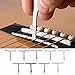 Bnineteenteam 9 Pcs Understring Radius Gauge, Universal Guitar Gauge for Guitar Bass Bridge Fingerboard Saddle 7.25~20 Playing Accessories