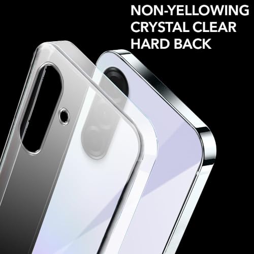 Image of DIZORO Compatible with Samsung Galaxy A36 5G Back Cover Case Clear,[ Anti Yellow ][Military Grade Protection] Hard PC Back Cover Transparent
