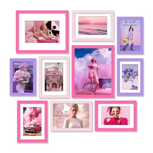 TWING Collage Picture Frames Wall Decor 10 Pack Multi Sizes