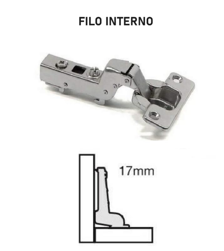 Kit of 2 Cushioned Hinges plus Adjustable Base and Screws Hinge for Cabinet Doors, Kitchen, Bedside Tables and Drawers Soft Closing Hinge, Slow Closing Easy and Quick Assembly - Image 2