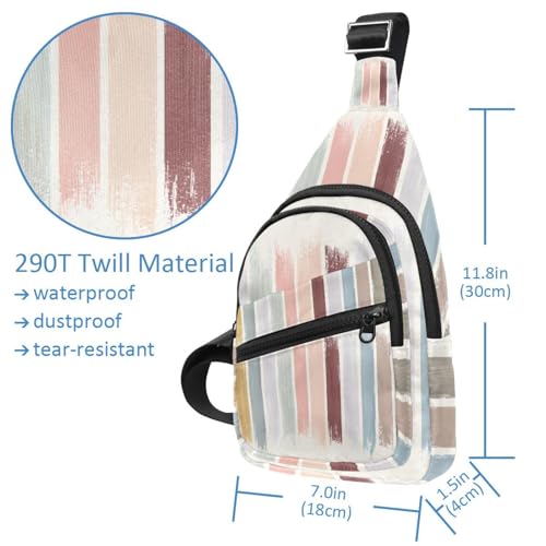 Sac à bandoulière multifonction avec fermeture éclair compact et plat
