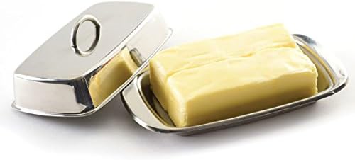Norpro Stainless Steel Double Covered Butter Dish