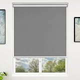 SUNFREE Blackout Window Shades Cordless Window Blinds with Spring Lifting System for Home & Office,...
