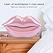 Home Desk Telephone, Mouth Lip Shaped Landline Phone,Electroplating Pink Funny Lip Telephone Fashionable Corded Phone for Home Office Decoration Girls Gift
