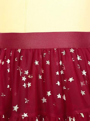 Girls Footless Leggings with Tutu Ruffle Pantskirt Stretchy Tights Skirted Pants4