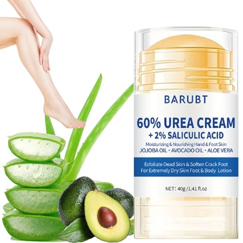 60% + 2% crema per la cura dei piedi – Foot Cream Stick Crema per piedi molto secchi, crema idratante e senza crepe, multiuso, cura (40 g)