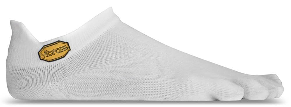 Vibram FiveFingers Men's Athletic No Show Socks, Men, S15N01S, White, S