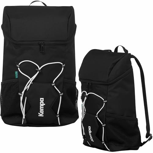 Kempa Rucksack Pro für Handball Backpag Rucksack mit Ballnetz - flexibel mit mehreren Taschen und gepolsterter Rückenfläche - 17 Liter
