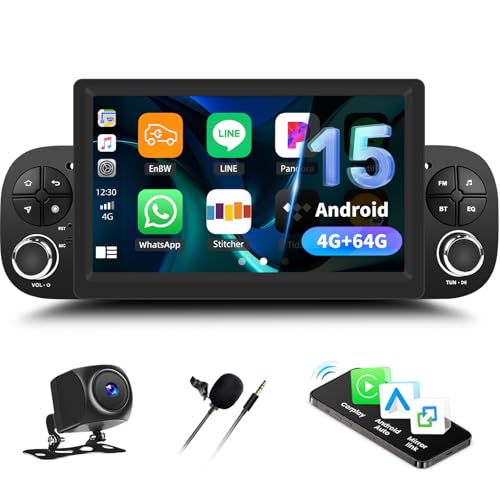 SWC e telecamera posteriore ----- - L'autoradio 2 din per Fiat Panda include una telecamera posteriore AHD con angolo di visione ultra ampio, impermeabile e con visione notturna HD. Inoltre, è possibile imparare il volante all'interno delle impostazioni e attivare le funzioni del volante per rendere la guida più sicura.