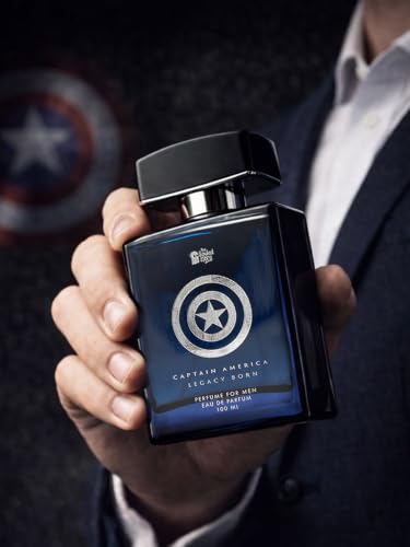 Image of The Souled Store Captain America: Legacy Born Men Perfume Eau De Parfum | Long Lasting Premium Fragrance | Luxury Unisex Perfume Spray with Refreshing Notes - 100ml